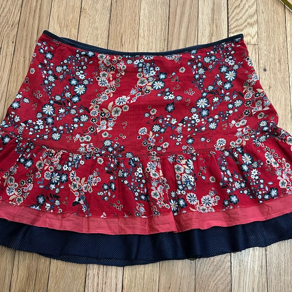DKNY Cotton Floral Skirt